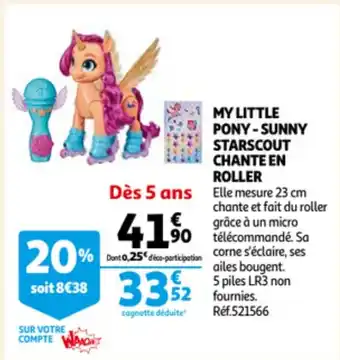 My Little Pony - Sunny Starscout Chante En Roller