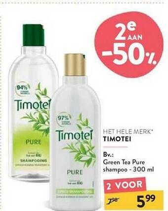 Timotei Green Tea Pure Shampoo