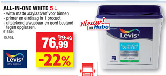 Hubo All-in-one White 5 L aanbieding