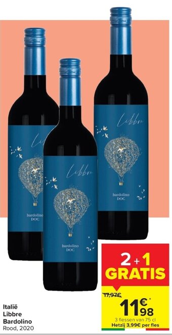 Carrefour Italie Libbre Bardolino aanbieding