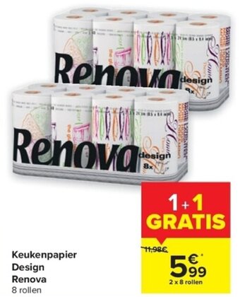 Carrefour Keukenpapier Design Renova aanbieding