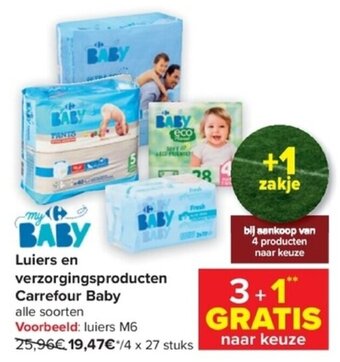 Carrefour Luiers en verzorgingsproducten Carrefour Baby aanbieding