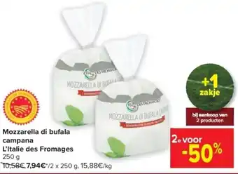 Mozzarella di bufala campana L'Italie des Fromages 250g
