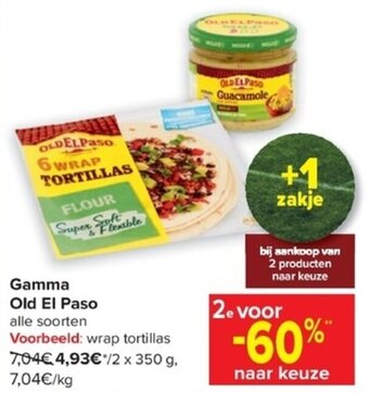 Carrefour Gamma Old El Paso aanbieding