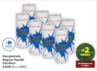 Carrefour Energiedrank Regular Psychik Carrefour aanbieding