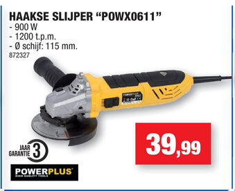 Hubo Haakse Slijper POWX0611 aanbieding
