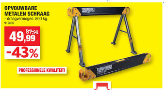 Hubo Opvouwbare Metalen Schraag aanbieding