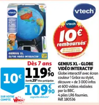 Auchan Genius XL Globe Video Interactif aanbieding