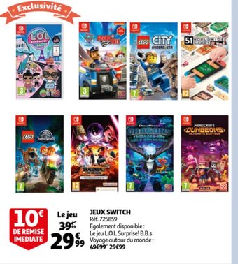 Auchan Jeux Switch aanbieding