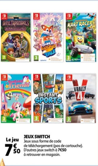 Auchan Jeux Switch aanbieding