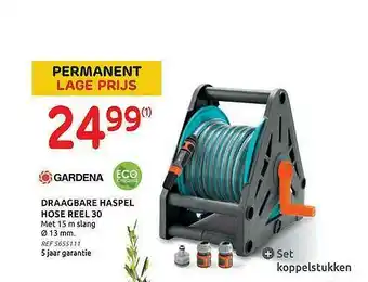 Brico Permanent Lage Prijs Gardena Draagbare Haspel Hose Reel 30 aanbieding
