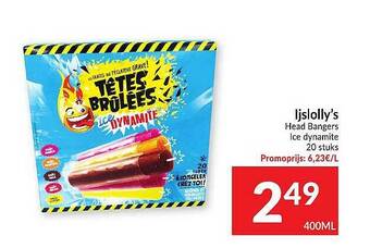 Intermarché Ijslolly's Head Bangers Ice Dynamite aanbieding