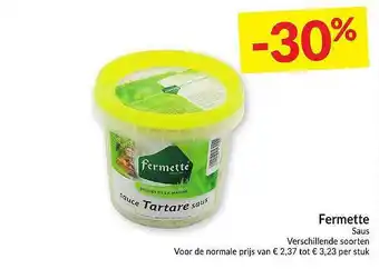 Intermarché Fermette Saus aanbieding