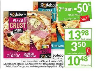 Intermarché Sodebo Pizza Crust aanbieding