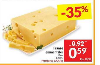 Intermarché Franse Emmentaler Kaas aanbieding