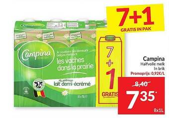 Intermarché Campina Halfvolle Melk aanbieding