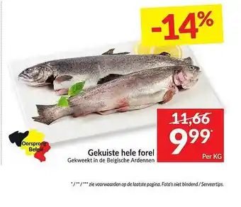 Intermarché Gekuiste Hele Forel -14% aanbieding