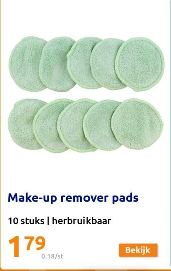 Make-up Remover Pads 10 Stuks