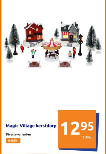 Action Magic Village Kerstdorp aanbieding