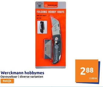 Action Werckmann Hobbymes aanbieding