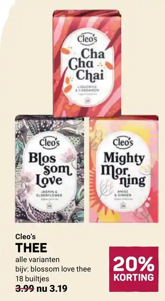 Ekoplaza Cleo's Thee Alle Varianten aanbieding