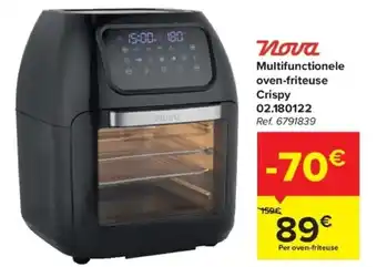 Carrefour Nova Multifunctionele oven-friteuse Crispy 02.180122 aanbieding
