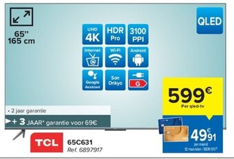 Carrefour TCL 65C631 aanbieding
