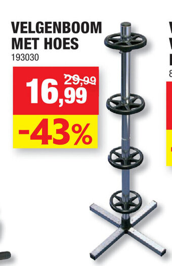 Hubo Velgenboom Met Hoes aanbieding