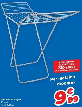 Carrefour Metalen droogrek aanbieding