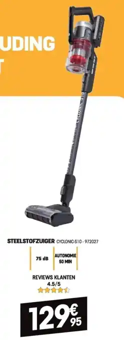 Electro Depot Steelstofzuiger CYCLONIC-S10 - 972027 aanbieding