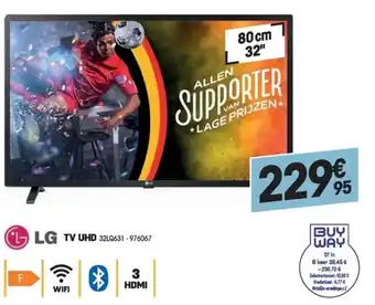 Electro Depot LG TV UHD 80CM 32" 32LG631 - 976067 aanbieding