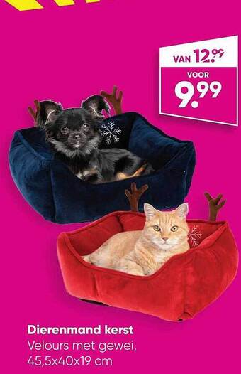Big Bazar Dierenmand kerst aanbieding