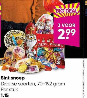 Big Bazar Sint snoep aanbieding