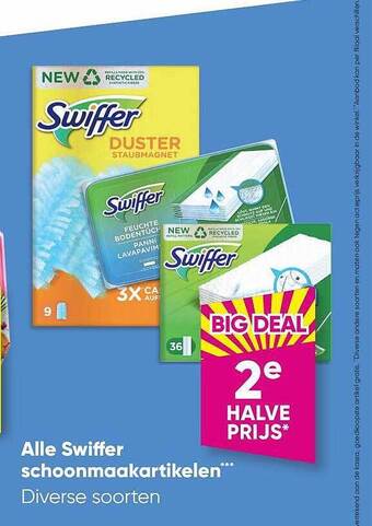 Big Bazar Swiffer schoonmaakartikelen aanbieding