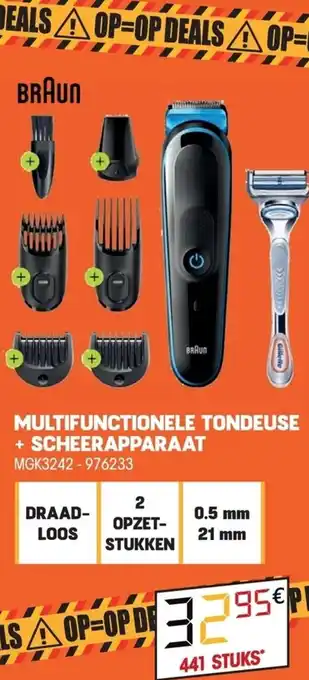 Electro Depot Braun Multiifunctionele Tondeuse + Scheerapparaat MGK3242 - 976233 aanbieding