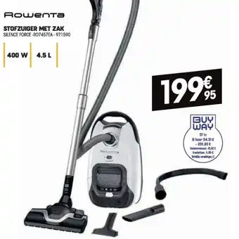 Electro Depot Rowenta Stofzuiger met zak silence force -RO7457EA - 971590 aanbieding