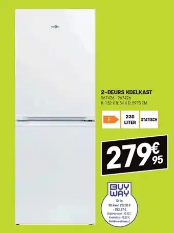 Electro Depot 2-Deurs Koelkast 967426 - 967426 aanbieding