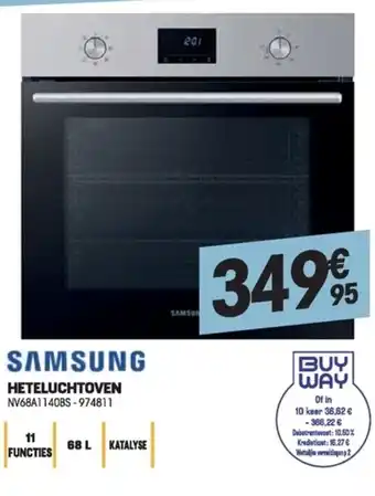 Electro Depot Samsung Heteluchtoven NV68A1140BS -974811 aanbieding