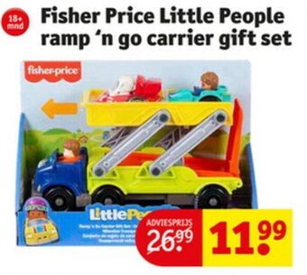 Kruidvat Fisher price little people ramp 'n go carrier gift set aanbieding