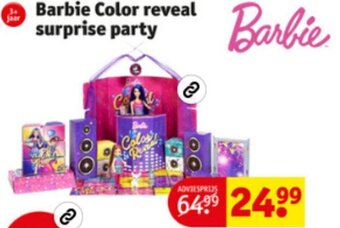 Kruidvat Barbie Color reveal surprise party aanbieding
