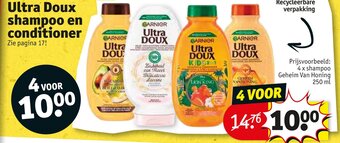 Kruidvat Ultra Doux shampoo en conditioner aanbieding