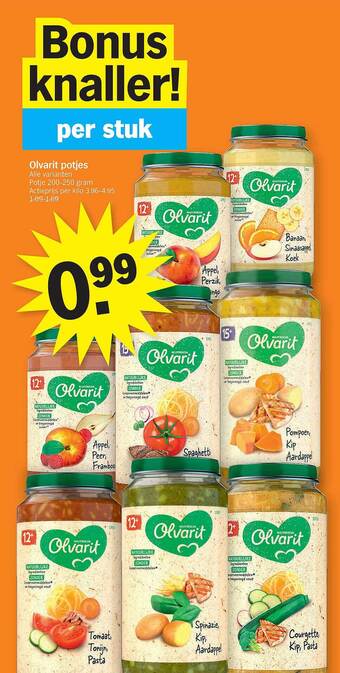 Albert Heijn Olvarit potjes aanbieding