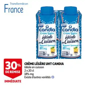 Auchan Candia creme legere UHT 2x20CL aanbieding