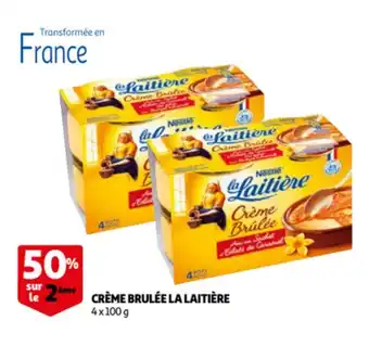 Auchan Nestle La Laitiere creme brulee 4x100G aanbieding