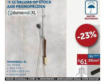Zelfbouwmarkt Dumawall xl aanbieding