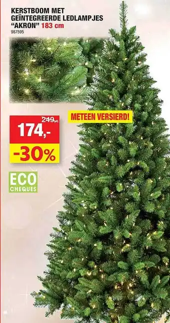 Hubo Kerstboom met geintegreerde ledlamp jes aanbieding