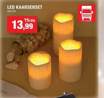 Hubo Led kaarsenset aanbieding