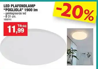 Hubo Led plafondlamp aanbieding