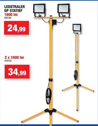 Hubo Ledstraler op statief aanbieding