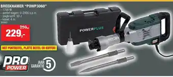 Hubo Powerplus breekhamer aanbieding